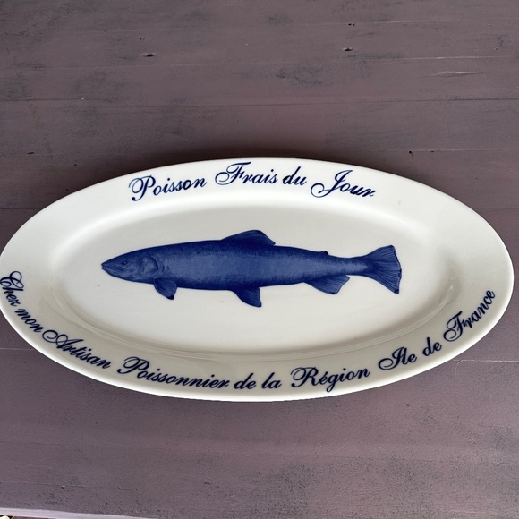 William Sonoma Large Fish Platter New - Picture 1 of 6